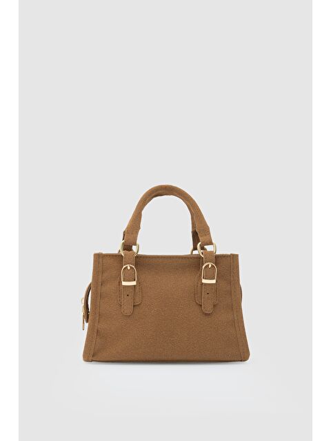 Shulebags Wander Mini Süet Çapraz Çanta Taba - S000493779-14955