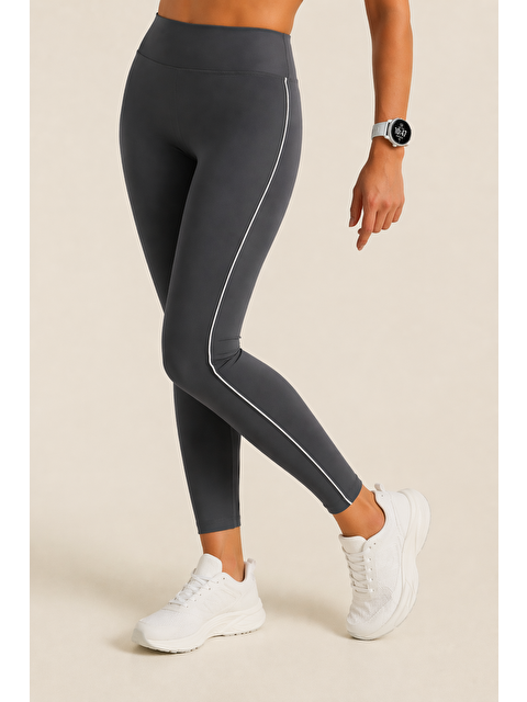 Formo Kadın Ekstra Yüksek Bel Biyeli Dalgıç Kumaş Esnek Spor Rahat Günlük Tayt