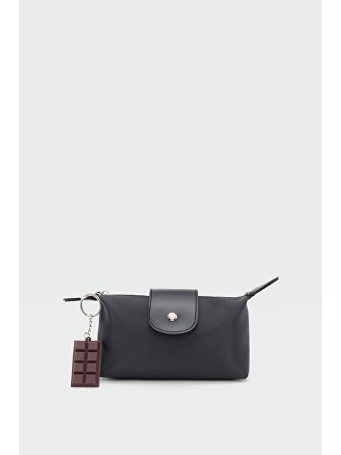 Shulebags Cross Charmlı Makyaj Çantası Siyah - S000493781-19351