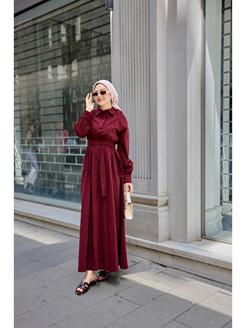 Locco Moda Kadın Sea Elbise Bordo - S000420755-19951