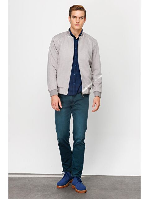 igs Erkek Gri Süet Mont - S000490203-20600