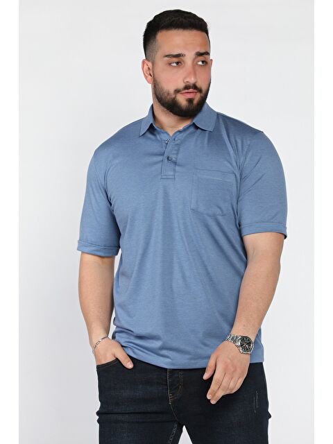 Mishar İtalia Polo Yaka Yarım Düğmeli Cepli Erkek Tişört - S000399550-23093
