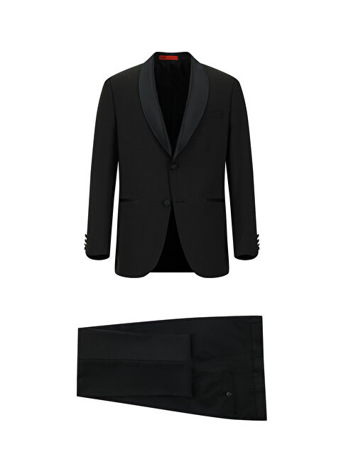 Kiğılı Regular Fit Şal Yaka Desenli Smokin & Damatlık