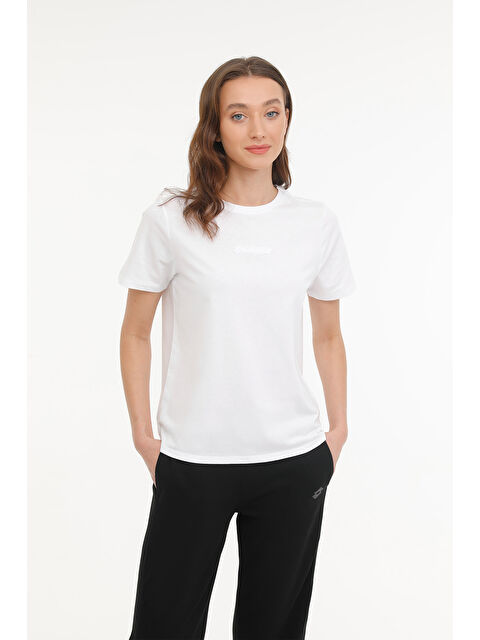 LOTTO W-KEPY LONG T-SH 4 FX Beyaz Kadın Kısa Kol T-Shirt - S000396217-20063
