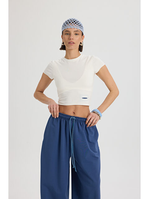 Mai Collection Scarlet İndigo Crop Eşofman Takım