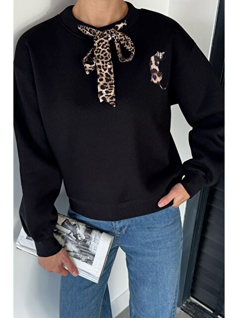 Gülseli Fularlı Şardonlu Sweatshirt - S000482926-19351
