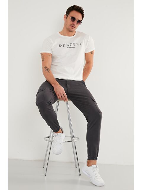 Buratti Baskılı Bisiklet Yaka Pamuklu Slim Fit %100 Pamuk Tişört 541DPRTMNT24 - S000139021-20063