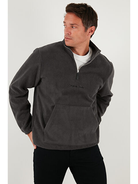 Buratti Regular Fit Yarım Fermuarlı Dik Yaka Yumuşak Dokulu Sweat 59060661 - S000463580-29666