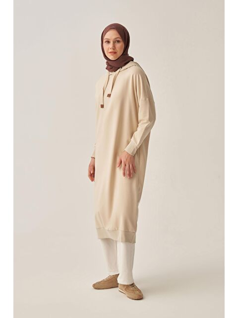 ALLDAY Taş-Kuşgözlü Kapüşonlu Cepli Sweat Tunik - S000500958-25636