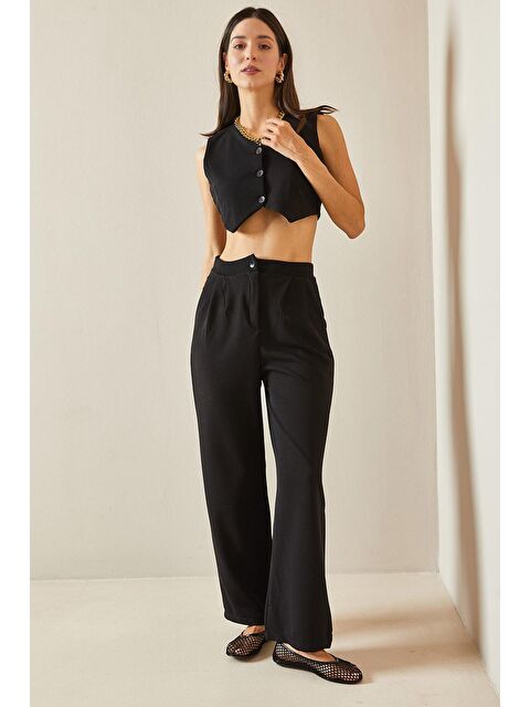 Xhan Siyah Yelekli İkili Takım 5YXK8-48678-02 - S000250627-19351