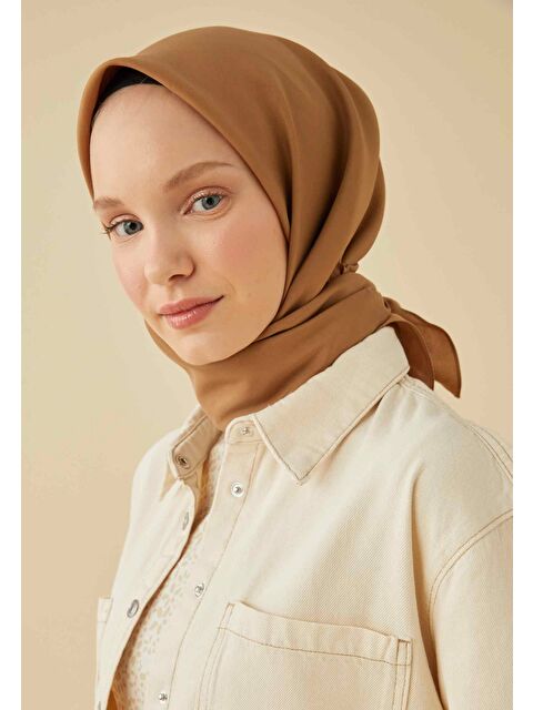 Fresh Scarfs Pamuk İpek Eşarp Sütlü Kahve - S000423033-4280