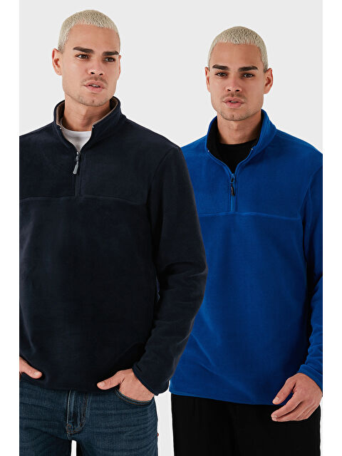 Buratti Regular Fit Anti-Pilling Tüylenme Yapmayan Soğuk Geçirmez 2'li Paket Polar 5896700S2 - S000463577-37353