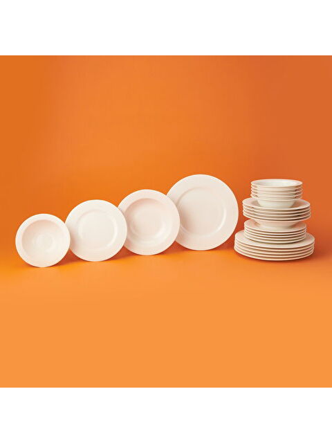 Evidea Kitchen Nirvana 24 Parça Yemek Takımı – Krem - S000365636-19966