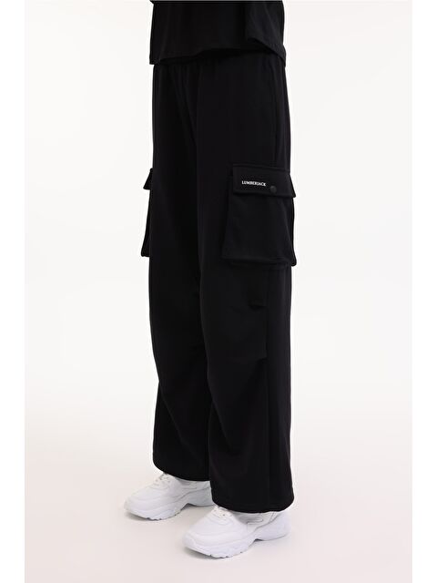 Lumberjack WL GAEL 22OUT25406 5FX Siyah Kadın Eşofman Altı - S000396220-19351