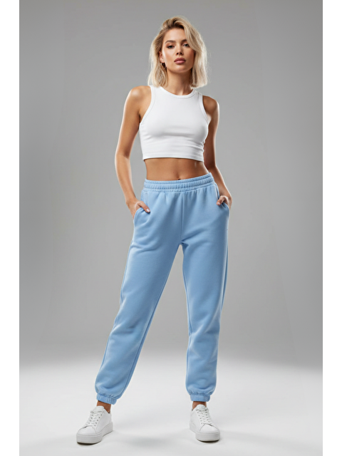 Trendseninle Bebe Mavisi Kadın Eşofman Altı - S000112666-3642