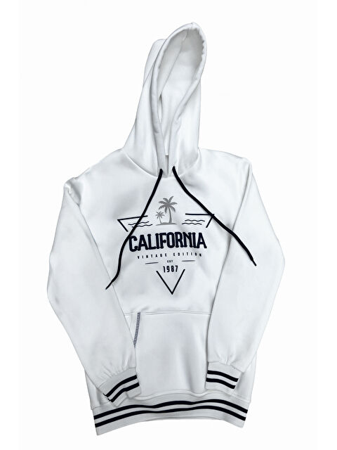 Modanino Erkek Çocuk 3 İplik Kapüşonlu Kanguru Cepli Ribana Detaylı Sweatshirt 12330 - S000464845-20063