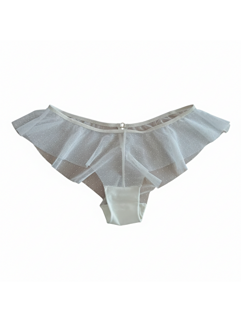 Bonbon Kadın Tül Transparan Chekky Şort Bb2057