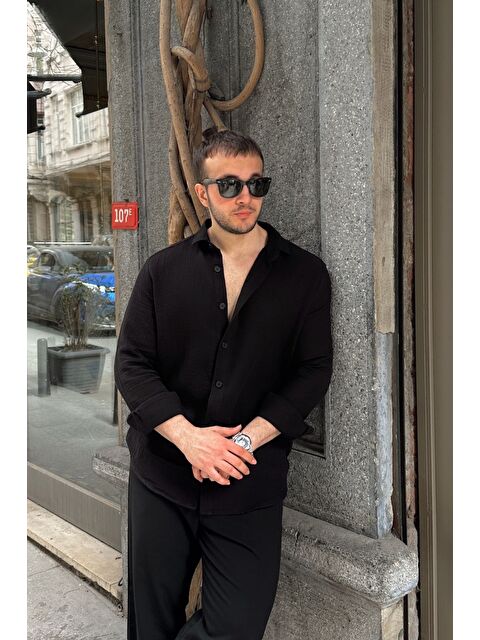 Livio Ferri Tap Erkek Oversize Pamuk Gömlek