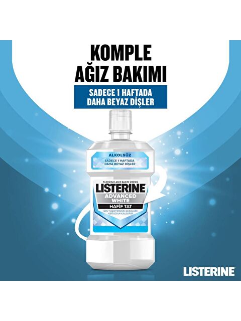 Listerine Advanced White Hafif Tat 1000 ml x 4 - S000233275-10231