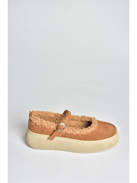 Fox Shoes Taba Kadın Kışlık Babet Ayakkabı V811269502 - S000492476-14955