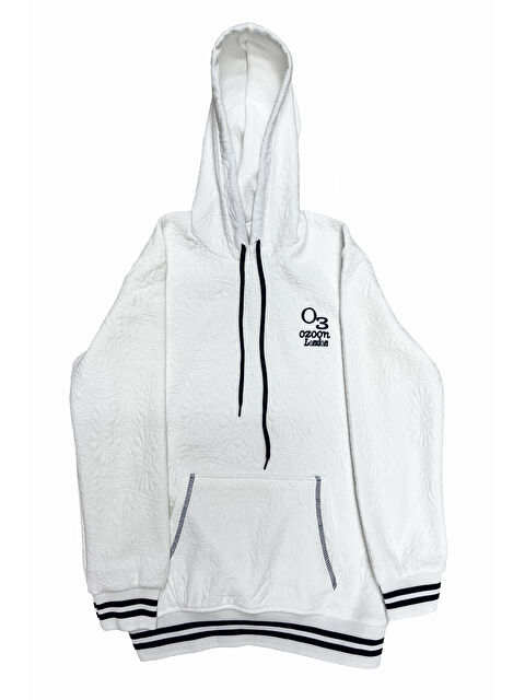 Modanino Erkek Çocuk 3 İplik Desenli Kapüşonlu Kanguru Cepli Sweatshirt 12332 - S000464852-20063