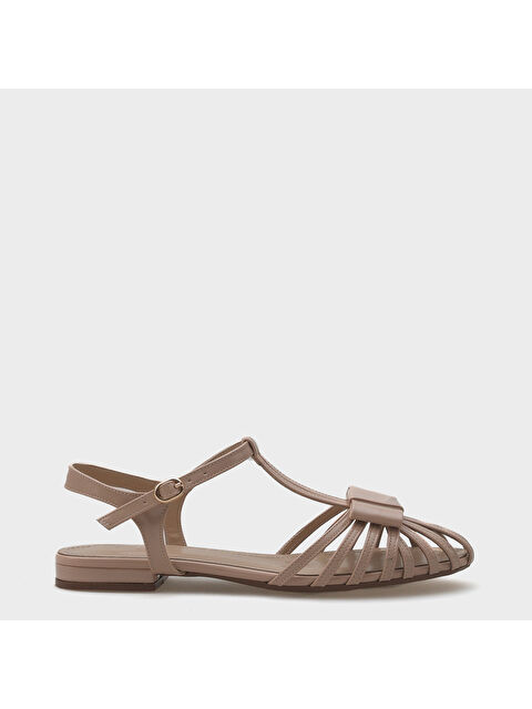 Capone Outfitters Amara Kafes Örgülü Kadın Babet - S000448895-19928