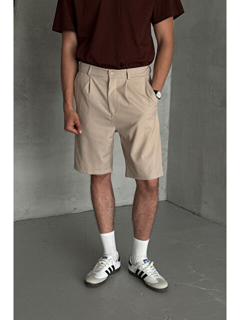 HYMAN Erkek Pileli Baggy Şort - S000515515-19966
