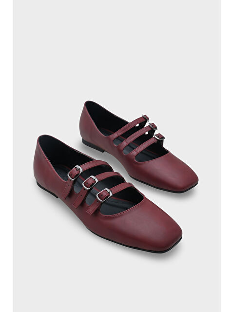 Capone Outfitters Marcelle Küt Burunlu Üç Tokalı Bantlı Kadın Babet - S000474696-19951