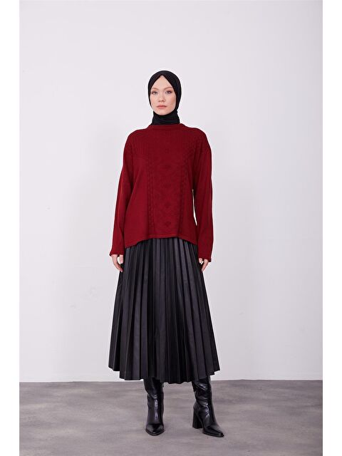 ARMİNE Kazak 23Kd9007 Bordo - S000489181-19951