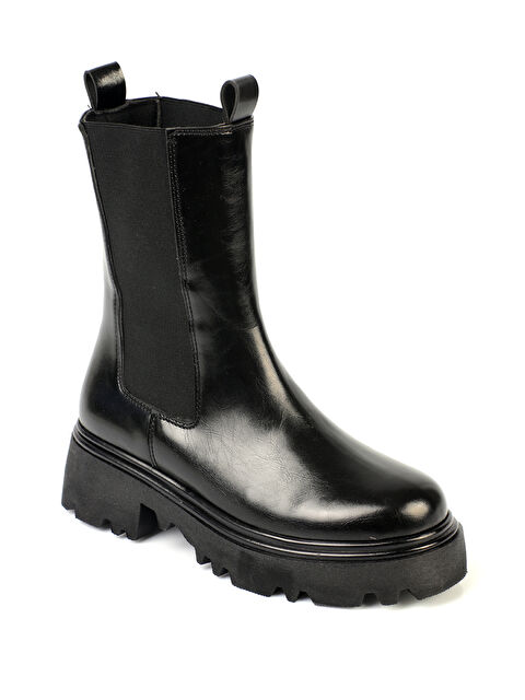 Capone Outfitters Trak Tabanlı Yandan Lastikli Kadın Uzun Bot - S000448458-19351