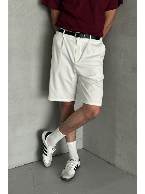 HYMAN Erkek Pileli Baggy Şort - S000515515-20063