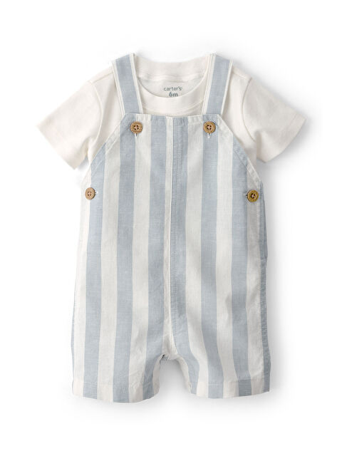 Carter's Erkek Bebek Salopet Set 3 Ay-24 Ay Yeşil