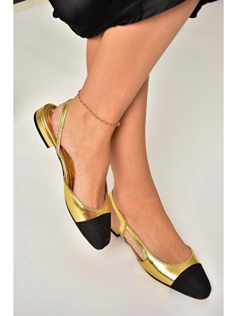 Fox Shoes U7255120 Altın Kadın Babet - S000369008-20076