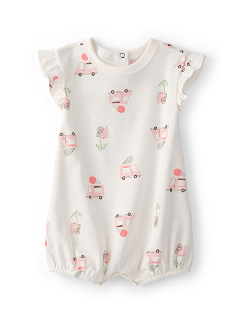 Carter's Kız Bebek Kısa Tulum 3 Ay-24 Ay Bej - S000532092-19928