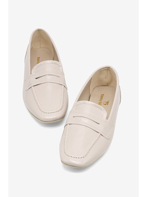 TONNY BLACK Kadın Bej Rahat Kalıp Termo Taban Günlük Babet - S000530763-19928