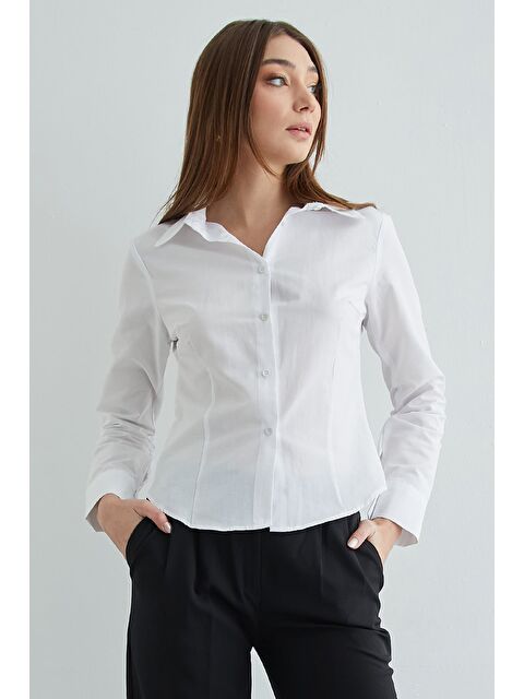 Fullamoda Basic Pensli Slim Fit Gömlek - S000504001-20063