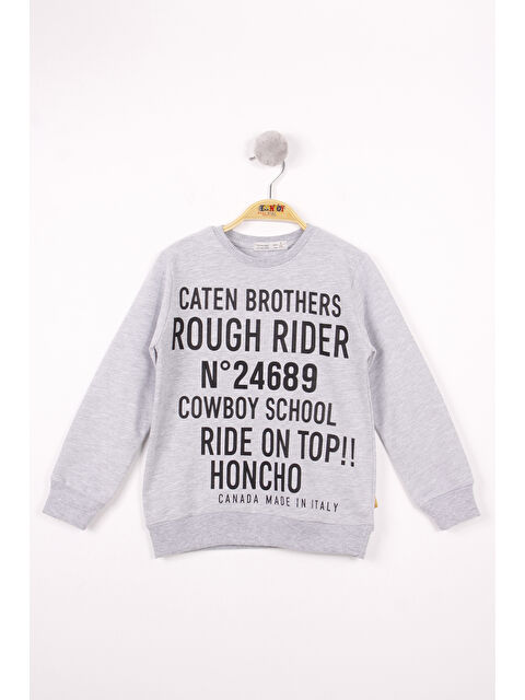 Toontoykids Erkek Çocuk Yazı Baskılı Sweatshirt - S000417508-20600