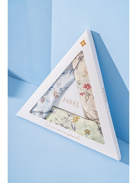 Jawel Kadın Spring Soft Eşarp Paketi Limira (Nil Yeşili-Bebe Mavi-Turuncu) - S000384590-23173