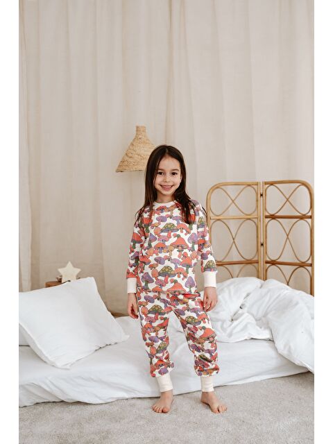 Oh La La Koala For Little Ones Mantar Baskılı Color Shapes Çocuk Pijama Seti - S000516338-20024