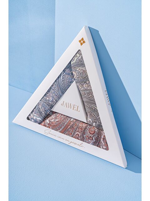 Jawel Kadın Spring Soft Eşarp Paketi Barissa (Bebe Mavi-Turuncu-Lime) - S000384592-23173