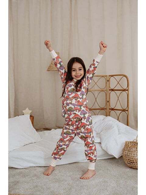 Oh La La Koala For Little Ones Mantar Baskılı Color Shapes Çocuk Pijama Seti - S000516338-20024