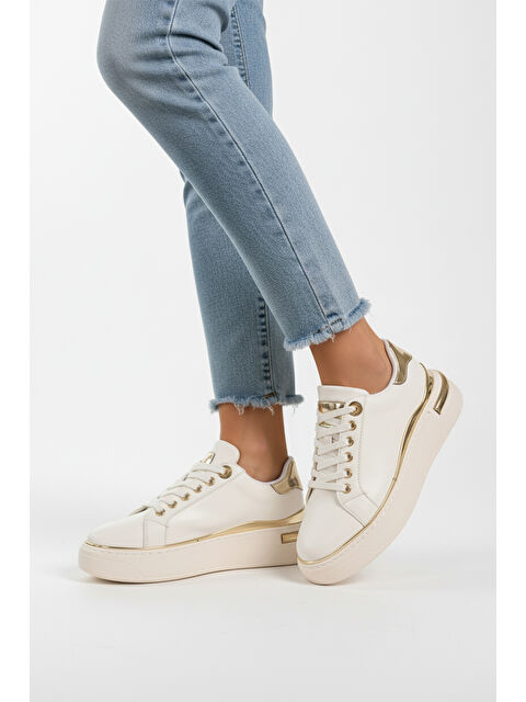 Ayakmod Beyaz Bağcıklı Hafif Kadın Sneaker Lady 029 Z - S000442800-20063