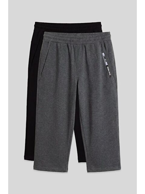 Tommylife Standart Kalıp 2li Paket Siyah-Antrasit Melanj Erkek Kapri - 83092 - S000517943-37421