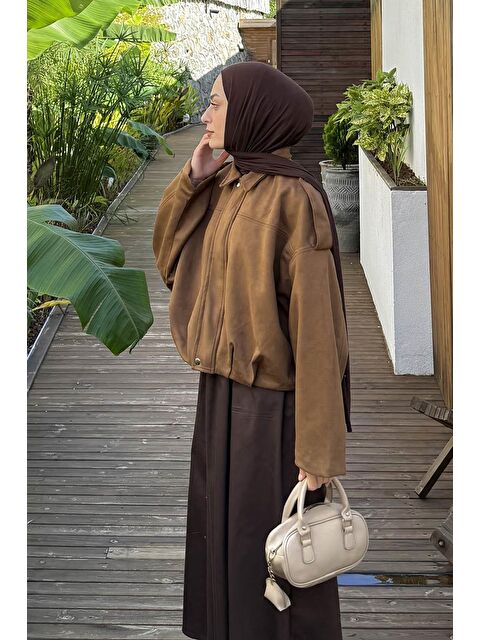 Lamelif Scuba Süet Mont Camel - S000522590-4557