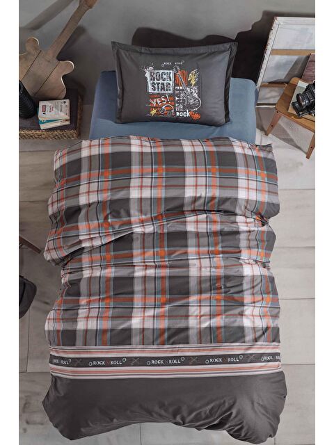 Clasy %100 Pamuk Nevresim Takımı Tek Kişilik Rock in Roll - S000121578-20600