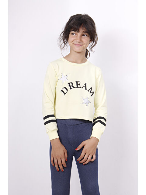 Toontoykids Kız Çocuk Yıldızlı Dream Baskılı Sweatshirt - S000421731-20072