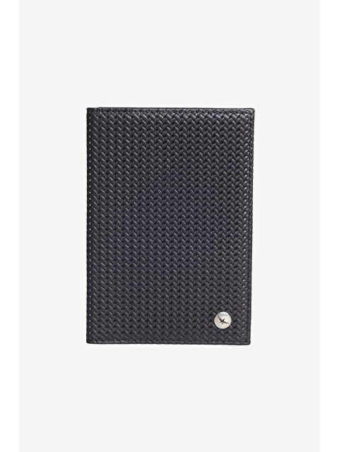 Altınyıldız Classics Erkek Siyah %100 Deri Pasaport Kılıfı - S000463594-19351