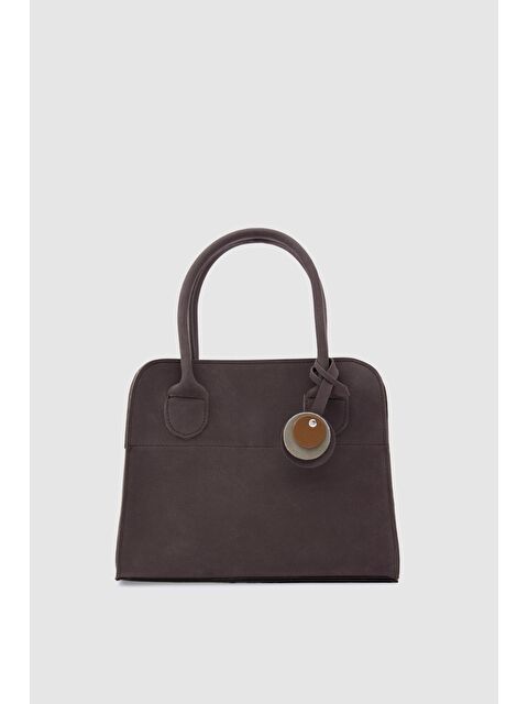 Shulebags Cabat Süet Medium Omuz Çantası Kahve - S000502587-19413