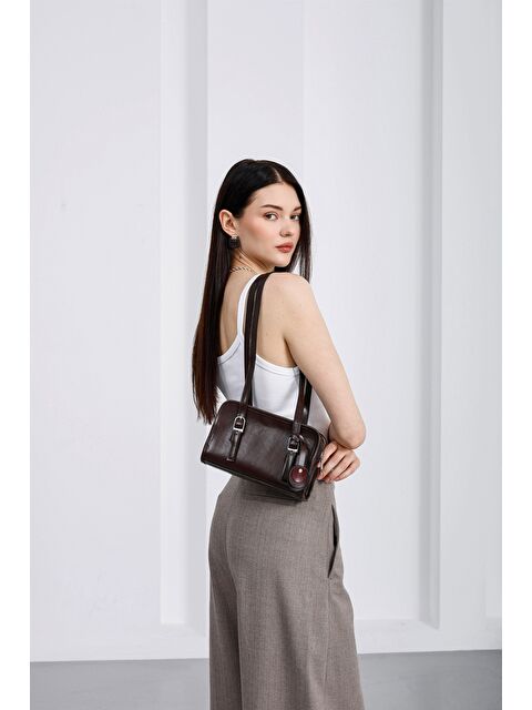 Shulebags Riva Mini Omuz Çantası Kahve - S000502590-19413