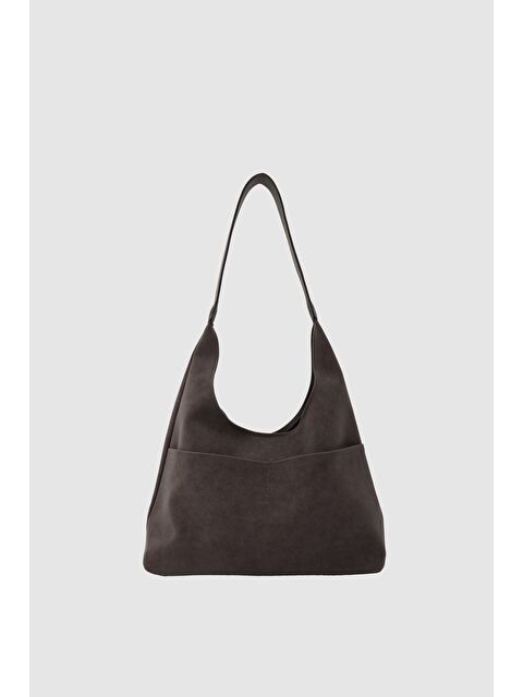 Shulebags Chandy Süet Omuz Çantası Kahve - S000502592-19413